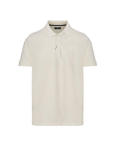 Polo t-shirt ανδρικό The Bostonians Λευκό βαμβακερό 3PS0001-B001WH Regular fit