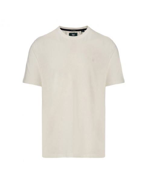 T-shirt ανδρικό The Bostonians Λευκό βαμβακερό 3TS1241-B001WH Regular fit 