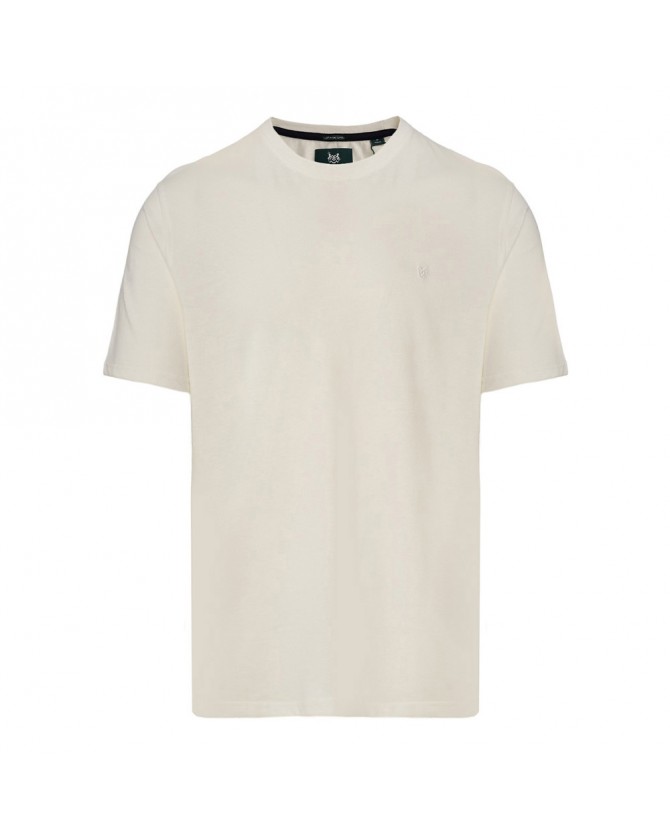 T-shirt ανδρικό The Bostonians Λευκό βαμβακερό 3TS1241-B001WH Regular fit