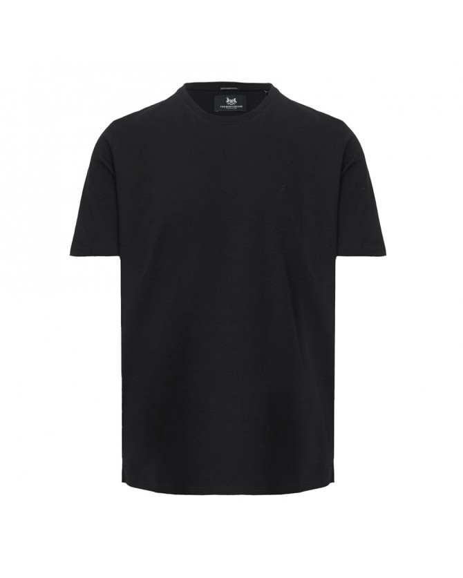 T-shirt ανδρικό The Bostonians Μαύρο βαμβακερό 3TS1241-B031BL Regular fit