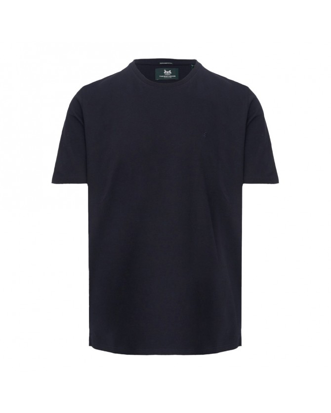 T-shirt ανδρικό The Bostonians Σκούρο μπλε βαμβακερό 3TS1241-B166NV Regular fit