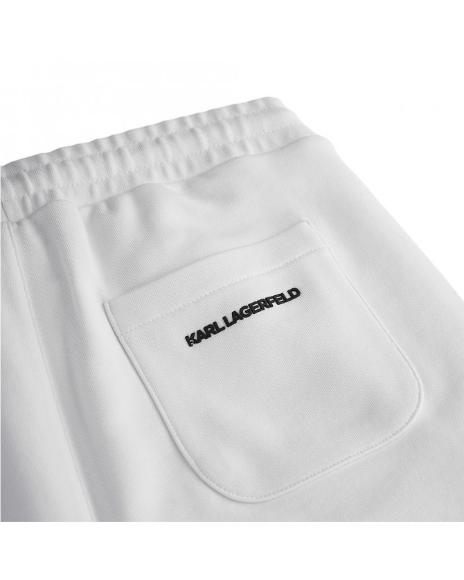 Βερμούδα ανδρική Karl Lagerfeld βαμβακερή Λευκή 705032-542900-10