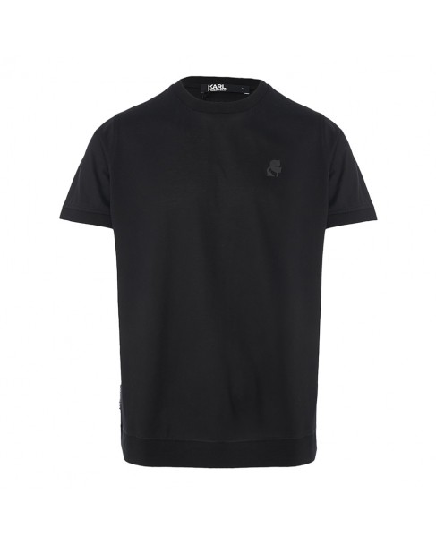 T-shirt ανδρικό Karl Lagerfeld βαμβακερό Μαύρο 755001-542200-990 Regular fit