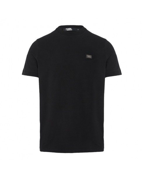 T-shirt ανδρικό Karl Lagerfeld βαμβακερό Μαύρο 755022-542221-990 Regular fit