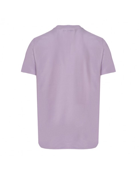 T-shirt ανδρικό Karl Lagerfeld Λιλά βαμβακερό 755030-542225-230 Regular fit