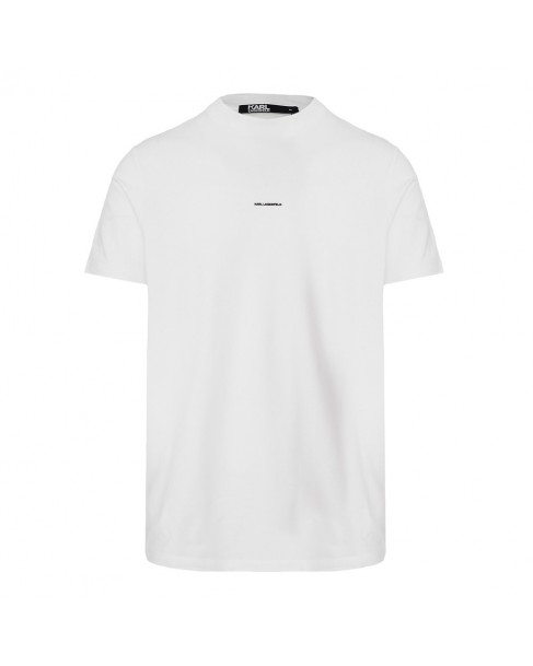 T-shirt ανδρικό Karl Lagerfeld βαμβακερό Λευκό 755057-542221-10 Regular fit