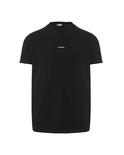T-shirt ανδρικό Karl Lagerfeld βαμβακερό Μαύρο 755057-542221-990 Regular fit