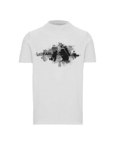 T-shirt ανδρικό Karl Lagerfeld Λευκό 755148-542224-10