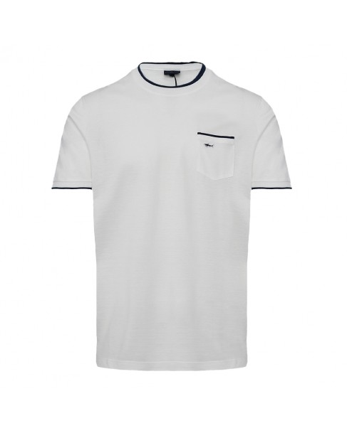 T-shirt ανδρικό Paul&Shark Λευκό βαμβακερό 24411016-10 Regular fit