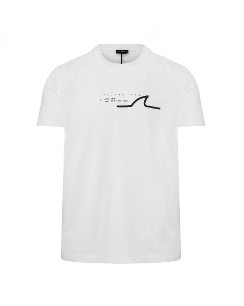 T-shirt ανδρικό Paul&Shark Λευκό 24411053-10 Regular fit