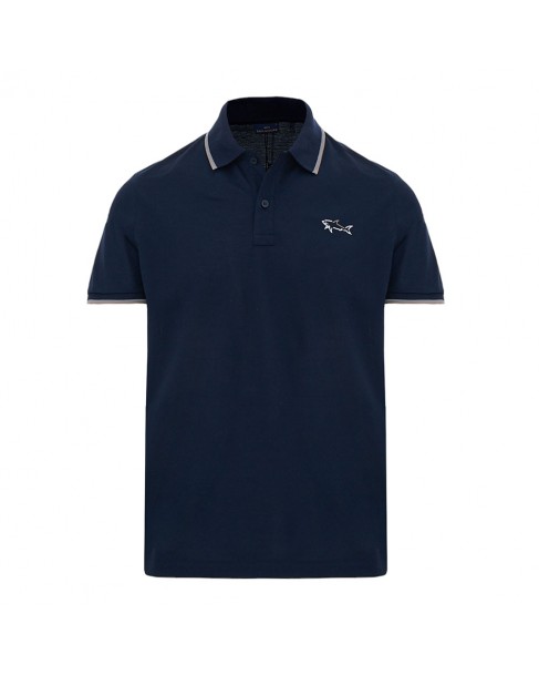 Polo t-shirt ανδρικό Paul&Shark Σκούρο μπλε 24411327-13 Regular fit 