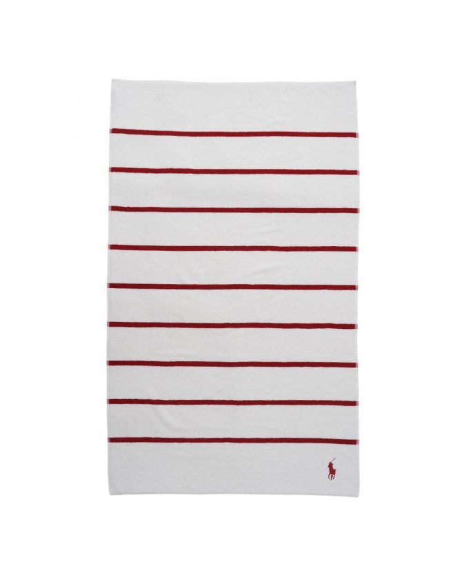 Πετσέτα Ralph Lauren Λευκό-Κόκκινο IRVIN-RED WHITE