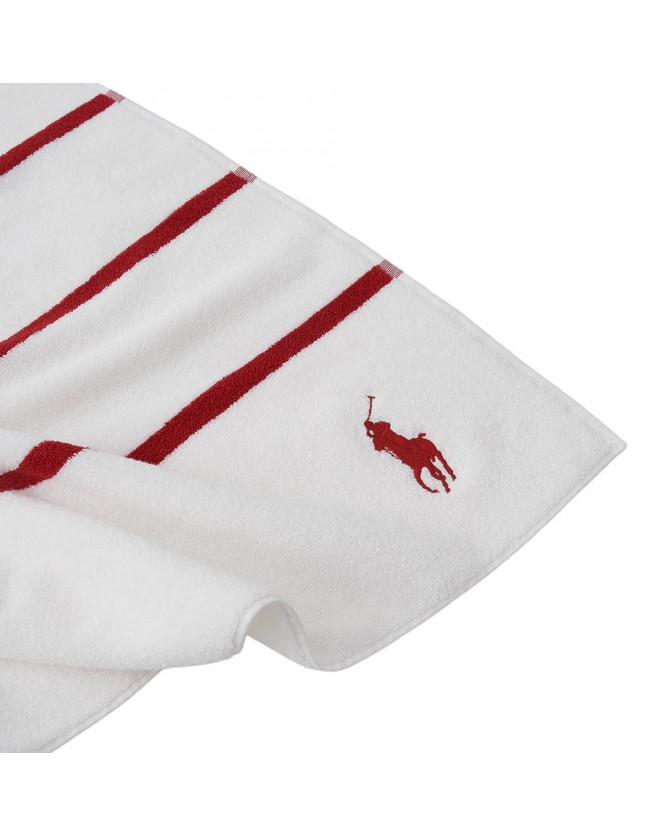 Πετσέτα Ralph Lauren Λευκό-Κόκκινο IRVIN-RED WHITE