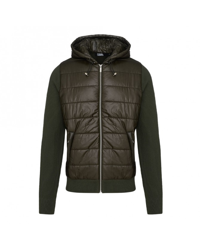 Ζακέτα φούτερ Karl Lagerfeld Λαδί 655041-544305-590