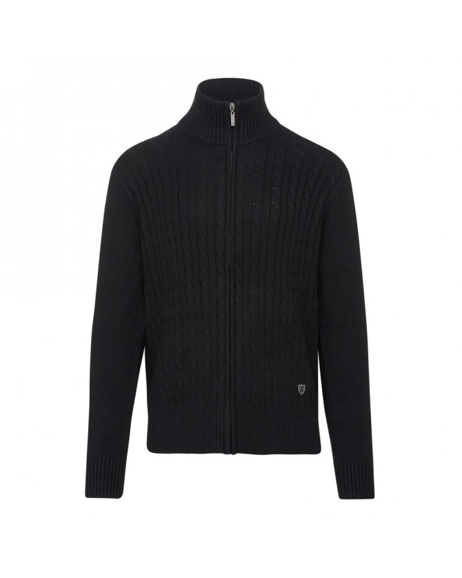 Ζακέτα πλεκτή The Bostonians Μαύρη 3MC1168-B031BL