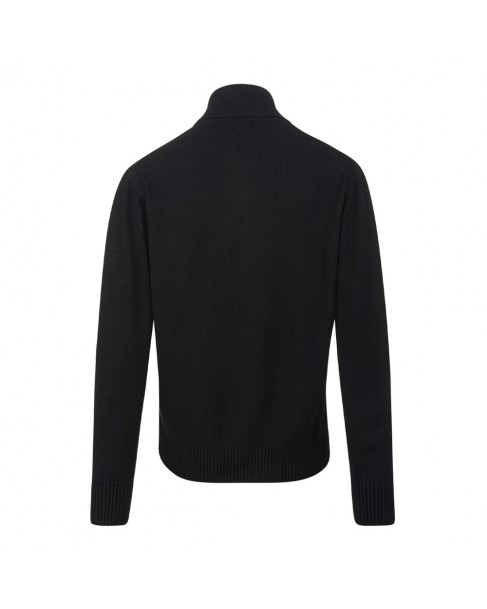 Ζακέτα πλεκτή The Bostonians Μαύρη 3MC1168-B031BL