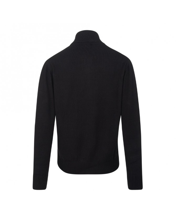 Ζακέτα πλεκτή The Bostonians Μαύρη 3MC1168-B031BL