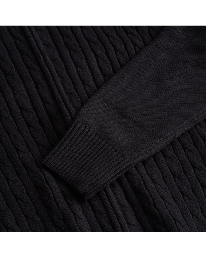Ζακέτα πλεκτή The Bostonians Μαύρη 3MC1168-B031BL