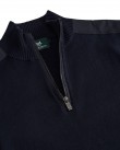 Πλεκτό half zip The Bostonians Σκούρο μπλε 3MO1110-B166NV