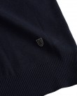 Πλεκτό half zip The Bostonians Σκούρο μπλε 3MO1110-B166NV
