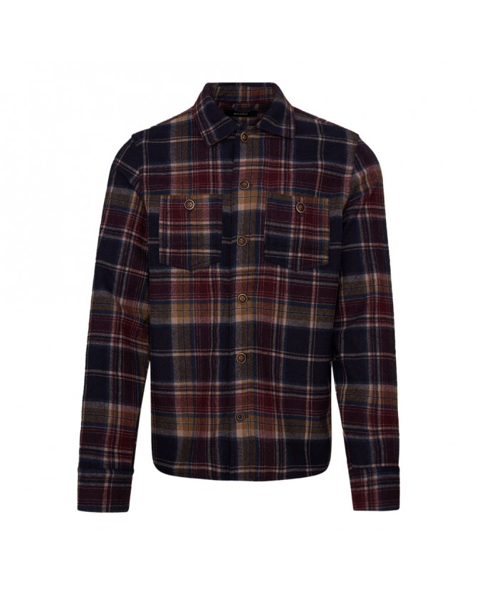 Πουκάμισο overshirt Gabba Μπορντό CLIPPER A KES-MULTI CHECK
