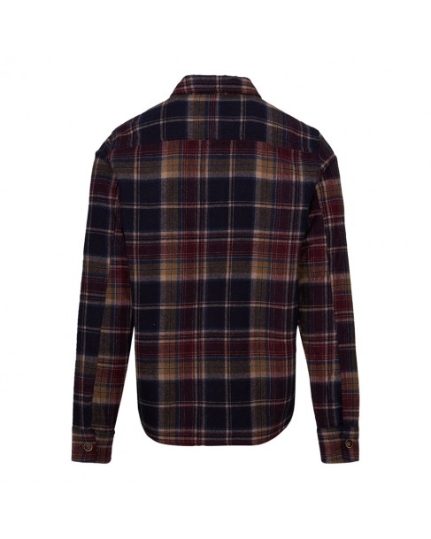 Πουκάμισο overshirt Gabba Μπορντό CLIPPER A KES-MULTI CHECK