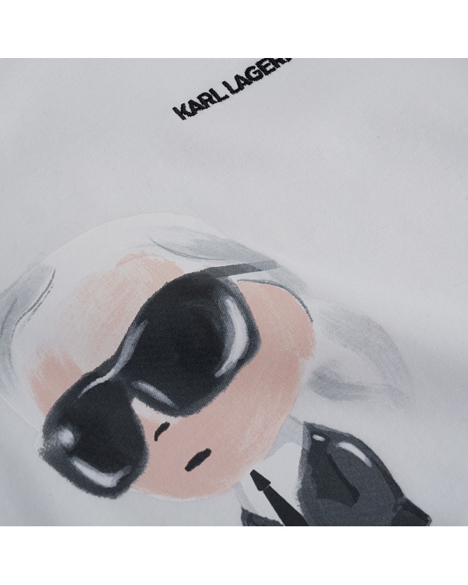 T-shirt Karl Lagerfeld Λευκό A1W17130-100