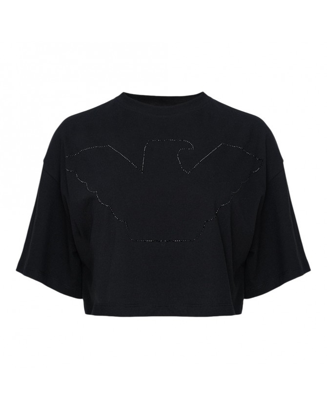 T-shirt Emporio Armani Μαύρο EW000897AF12573-UC001