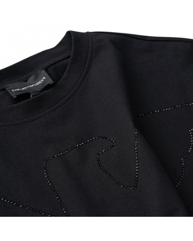 T-shirt Emporio Armani Μαύρο EW000897AF12573-UC001