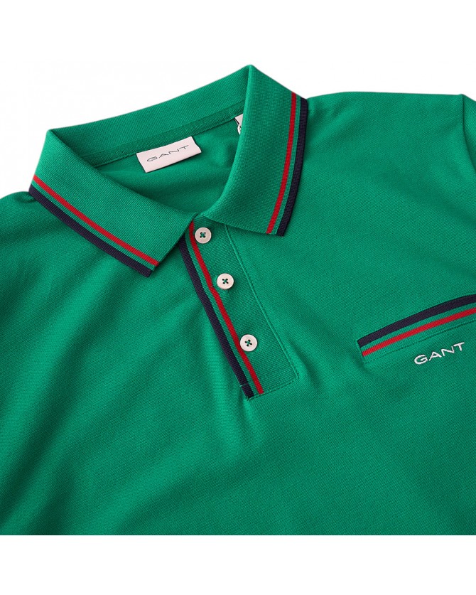 Polo t-shirt Gant Πράσινο 3G2013042-G0322