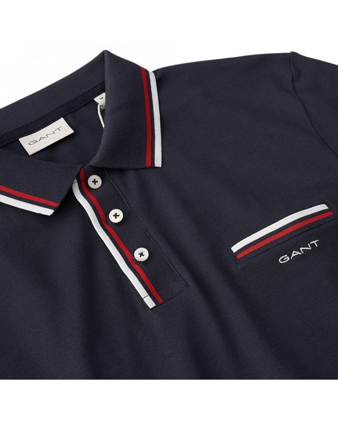 Polo t-shirt Gant Σκούρο μπλε 3G2013042-G0433