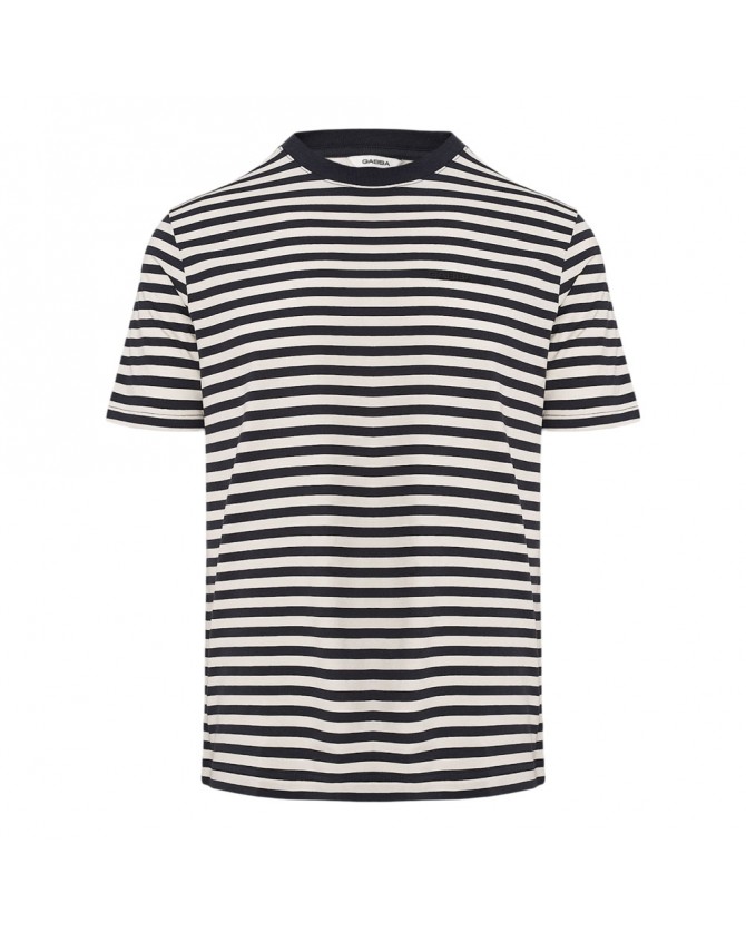 T-shirt Gabba Ριγέ Σκούρο μπλε DUNE LOGO STRIPES SS GOTS-NAVY STRIPE