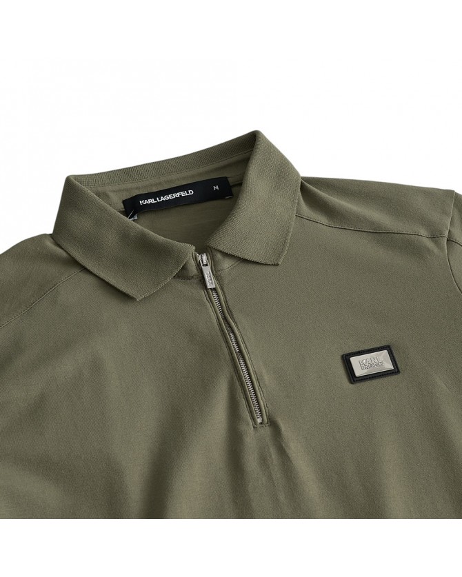 Polo t-shirt Karl Lagerfeld Λαδί 745020-552221-580