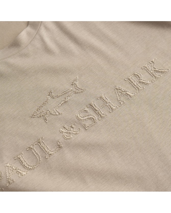 T-shirt Paul&Shark Μπεζ 25411046-348