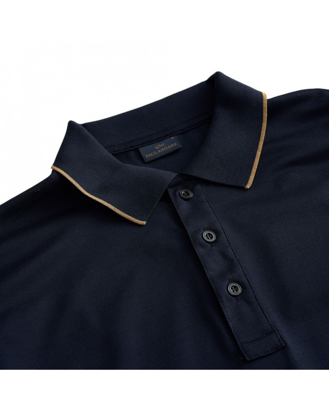 Polo t-shirt Paul&Shark Σκούρο μπλε 25411236-13E
