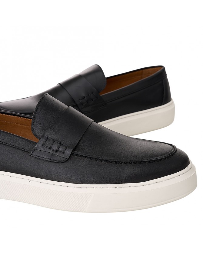 Υπόδημα Loafer Per La Moda Μαύρο 9396-BLACK