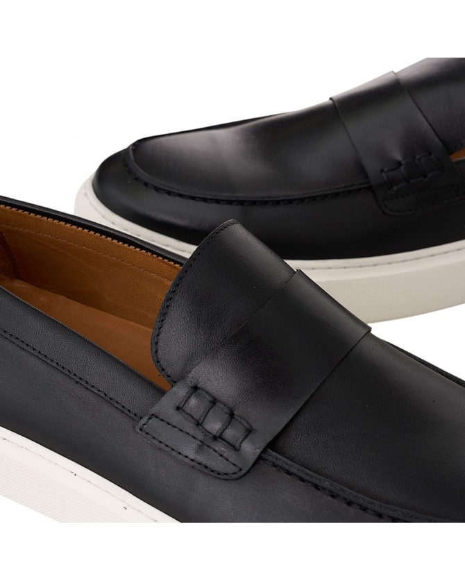 Υπόδημα Loafer Per La Moda Μαύρο 9396-BLACK