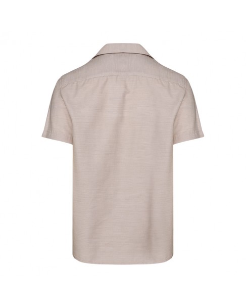 Πουκάμισο κοντομάνικο Staff Gallery Εκρού 61-202.053-N0024-OFF WHITE