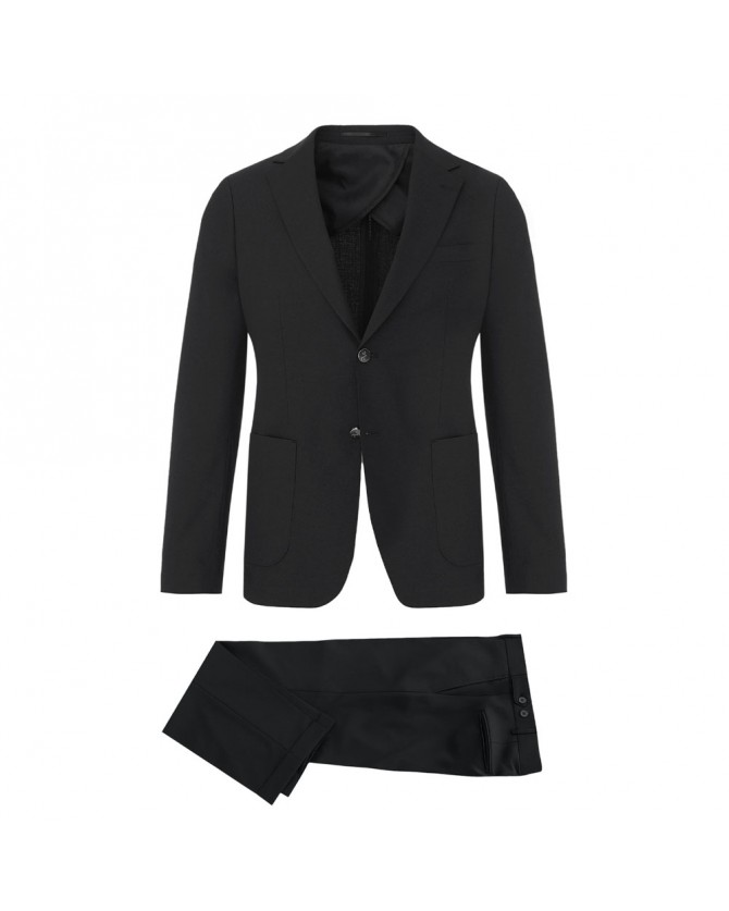 Κοστούμι 19V69 ITALIA VERSACE ABBIGLIAMENTO Μαύρο 07.35.MOHER STRECH-BLACK