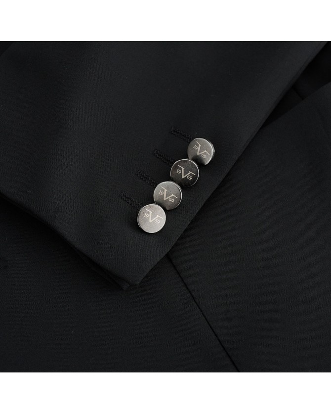 Κοστούμι 19V69 ITALIA VERSACE ABBIGLIAMENTO Μαύρο 07.35.MOHER STRECH-BLACK