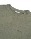 T-shirt Gabba Λαδί DUKE LINEN LOGO SS-LIGHT GREEN