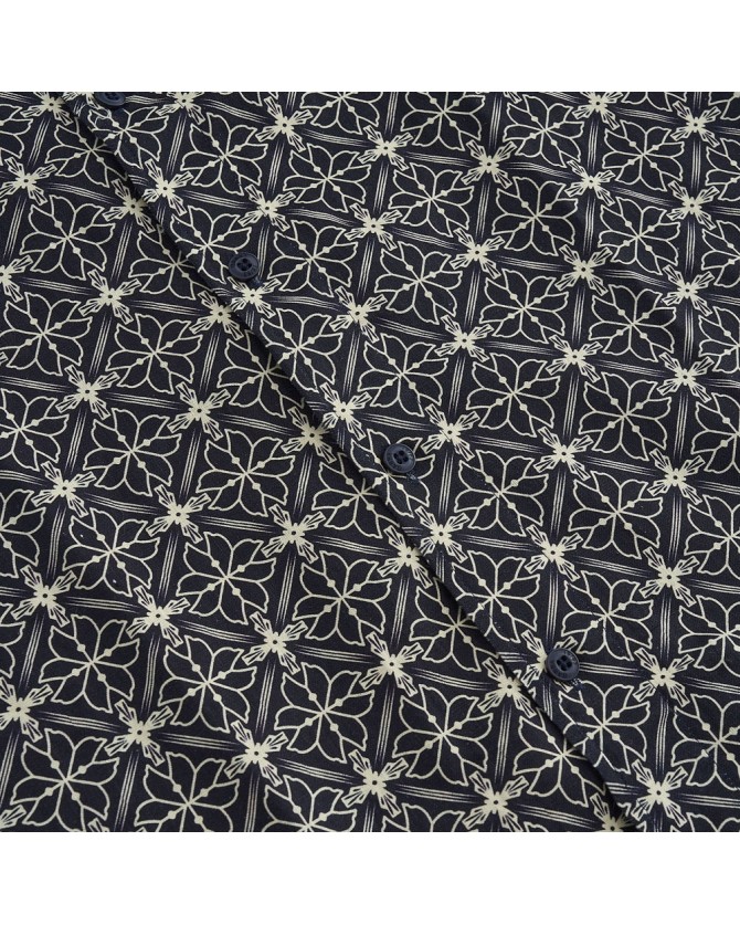 Πουκάμισο κοντομάνικο Gabba Σκούρο μπλε TIMO RESORT AOP SS-NAVY