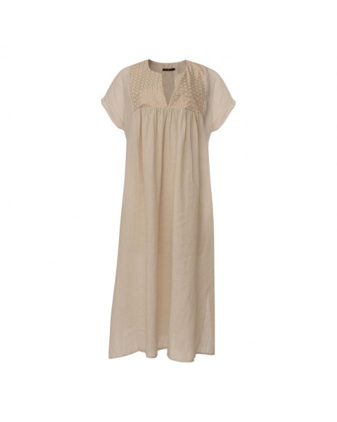 Φόρεμα Greek Archaic Kori Μπεζ 430825-BEIGE/GOLD
