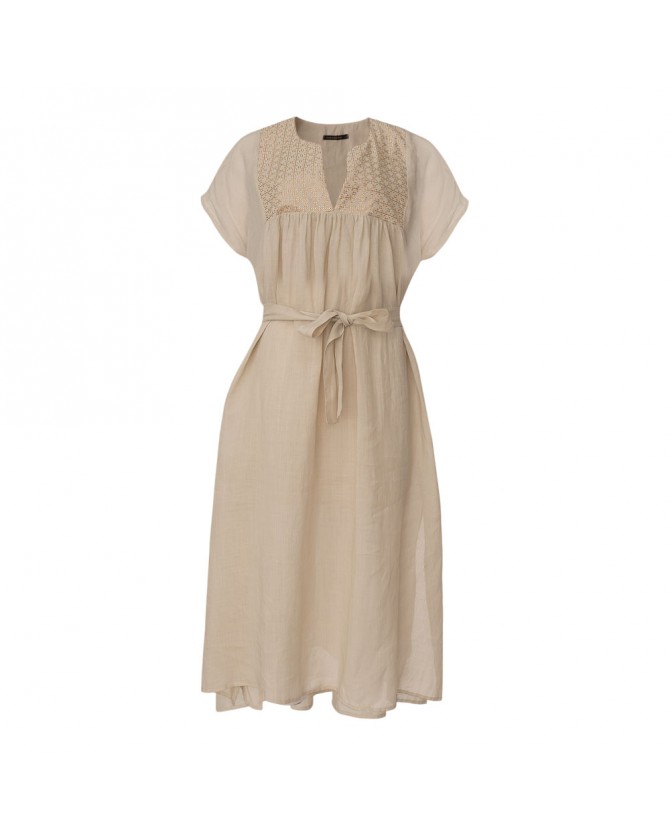 Φόρεμα Greek Archaic Kori Μπεζ 430825-BEIGE/GOLD