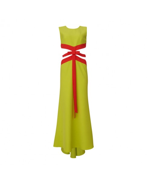 Φόρεμα Manolo Lime HT25099
