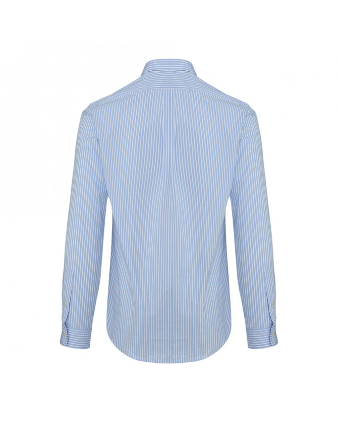 Πουκάμισο Ralph Lauren Σιέλ ριγέ 710929344020