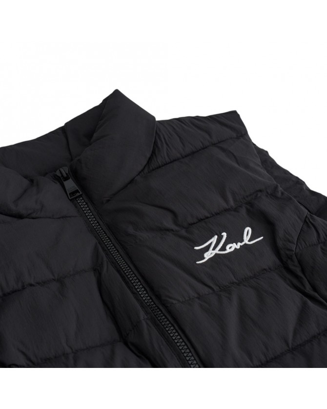 Μπουφάν γιλέκο Karl Lagerfeld Μαύρο A1W15048-999