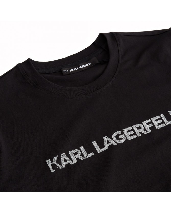 T-Shirt Karl Lagerfeld Μαύρο A3W17102-999