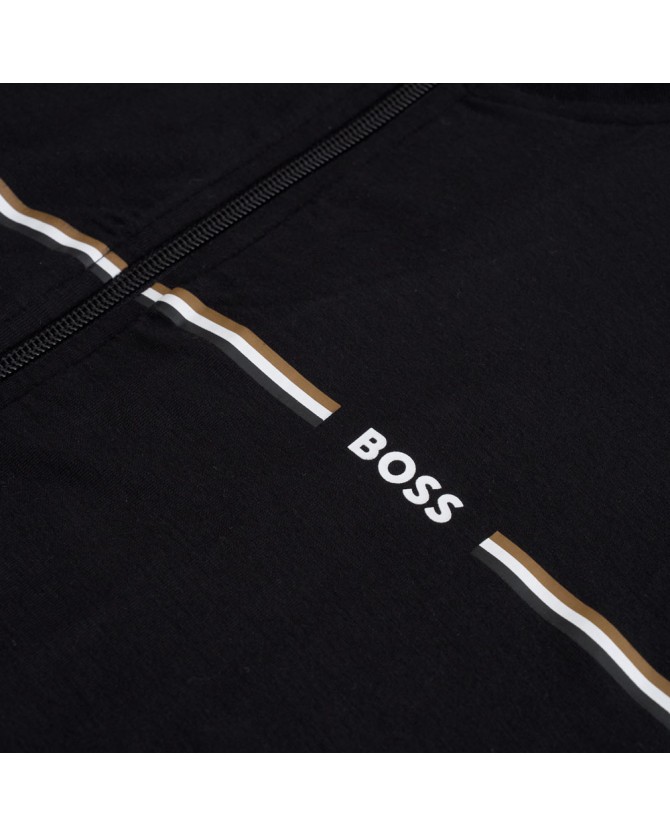 Σετ Πιτζάμες Boss  Μαύρες Bamboo Long Set 50535856-001