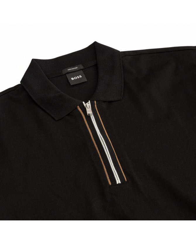 Polo t-shirt Boss Μαύρο H-Paras 65 50543880-001